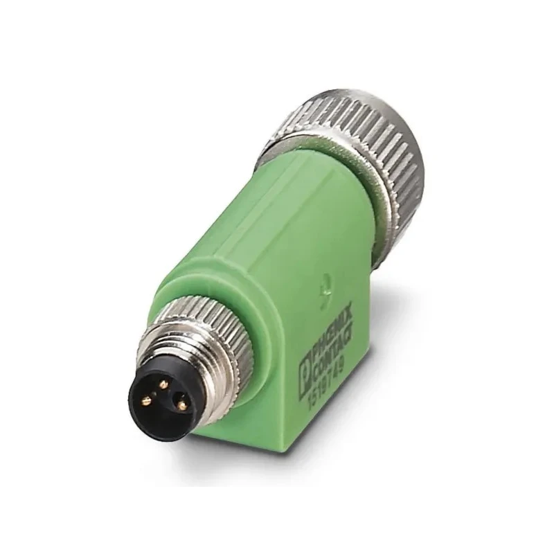 Phoenix Contact Straight Circular Connector Adapter 3 M8 Male 3 M12 Female 60V 4A SAC-1519749