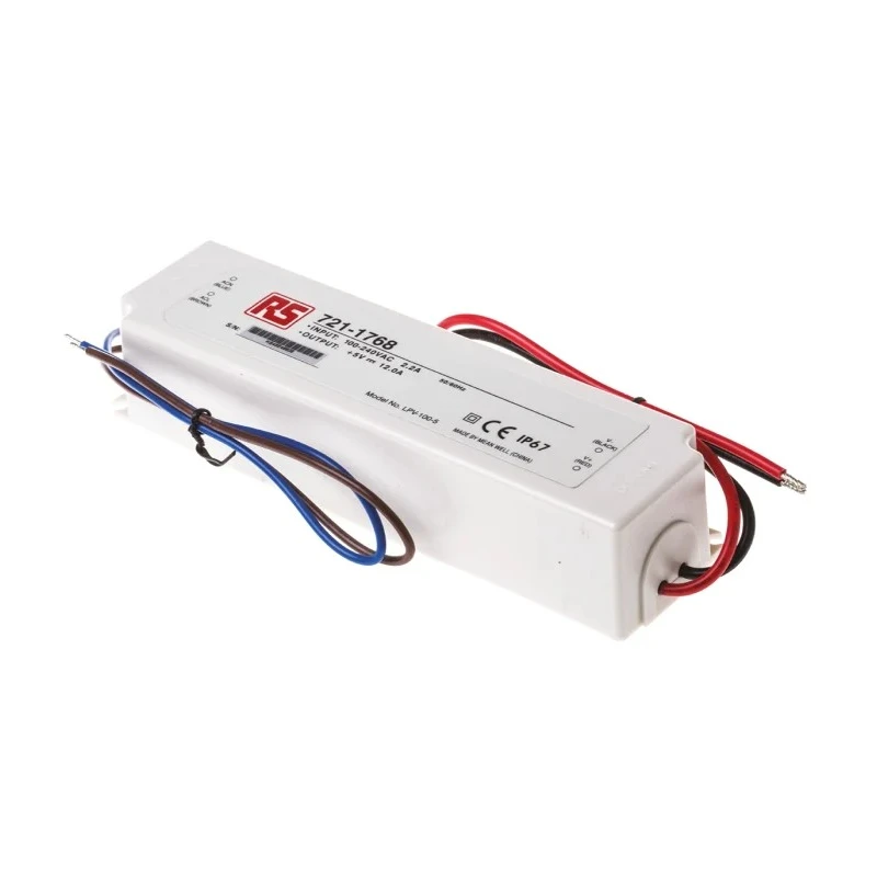 MEAN WELL  IP67 Rated Single Output 5V 60W LED Driver, 12A Constant Voltage LED Driver