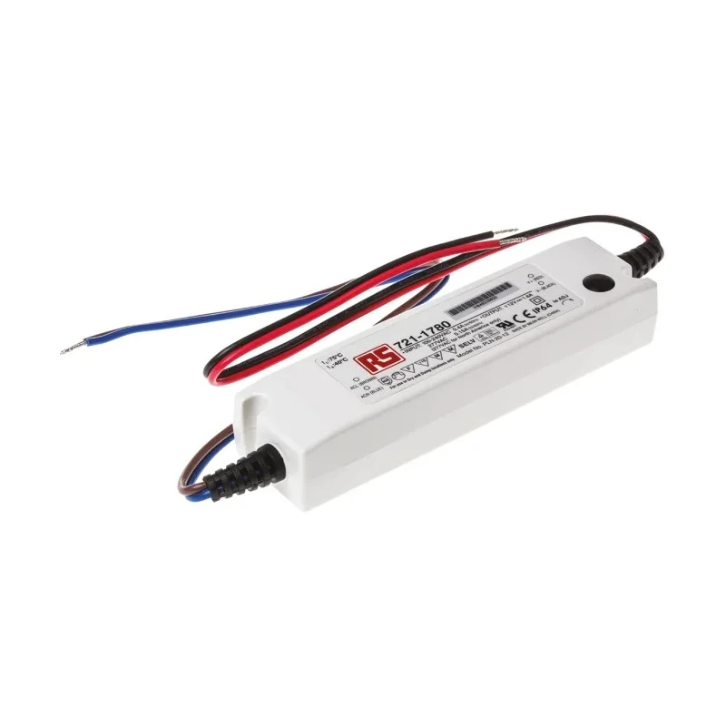 MEAN WELL IPL64 1 Output Panel Mount LED Driver 12V 19.2W 1.6A Constant Voltage IP64