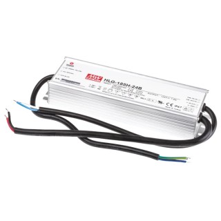 MEAN WELL IP67 1 Output LED Driver, Constant Current, 24V, 187.2W, 7.8A, 1 to 10 V PWM Resistance Dimming 