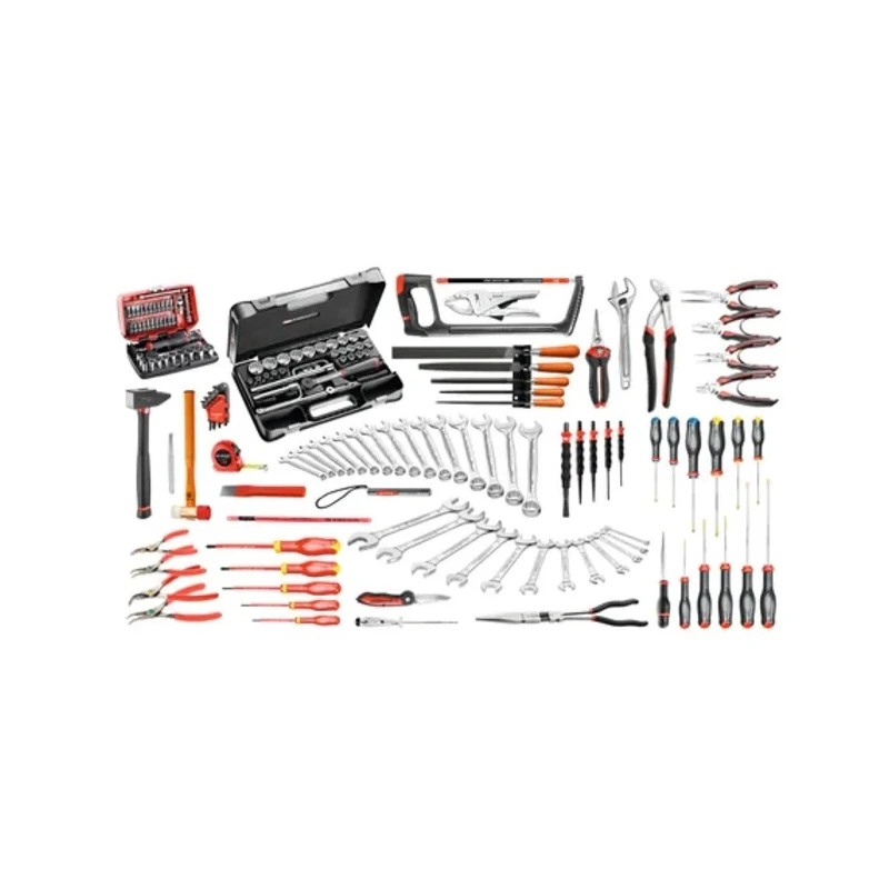 Facom 165 Piece Industrial Maintenance Tool Kit with Foam Inlay CM.130A-F