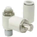 SMC Pneumatic Non Return Valve Threaded BSPT Male Inlet & Outlet 1 Mpa Max Pressure ASR630F-04-12S