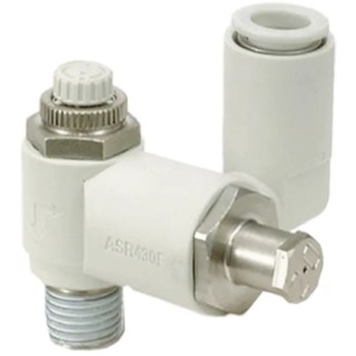 SMC Pneumatic Non Return Valve Threaded BSPT Male Inlet & Outlet 1 Mpa Max Pressure ASR630F-04-12S