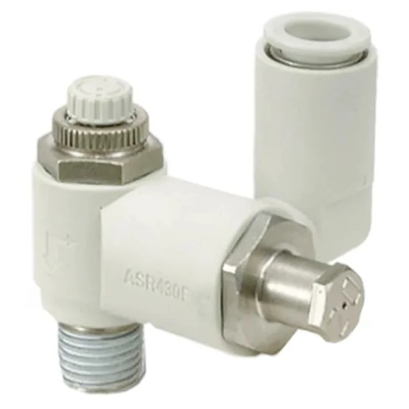 SMC Pneumatic Non Return Valve Threaded BSPT Male Inlet & Outlet 1 Mpa Max Pressure ASR630F-04-12S