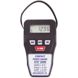 Mecmesin Compact Force Gauge 860-022 500 Hz RS232 Output Range 860 Resolution 0.2 N United Kingdom