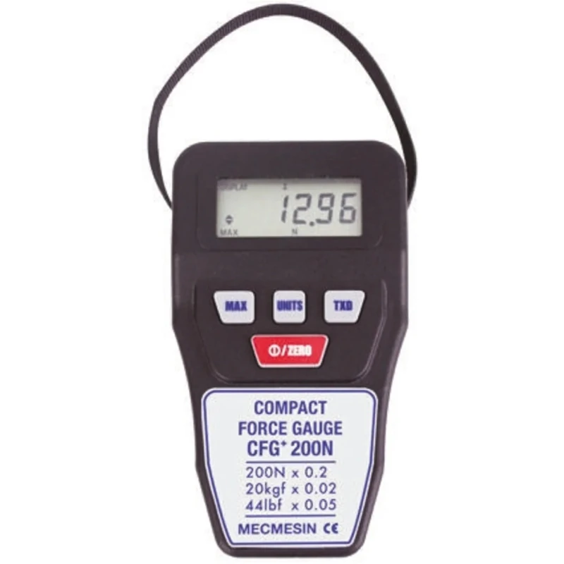 Mecmesin Compact Force Gauge 860-022 500 Hz RS232 Output Range 860 Resolution 0.2 N United Kingdom