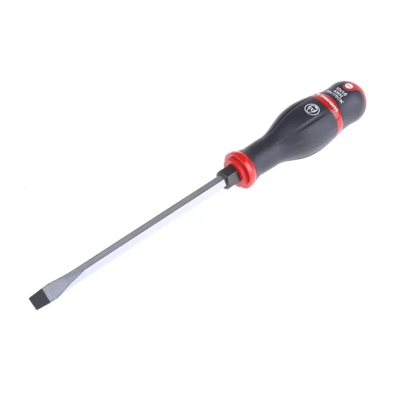 Facom Standard Slotted Screwdriver 1.5mm Tip Thickness 175 mm Blade 300 mm Overall ATWH10X175CK