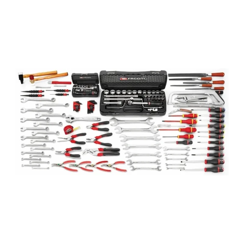 Facom 165 Piece Mechanical Tool Kit Multi-Tool Set with Wrench, Screwdriver, Sockets CM.130APF