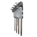 Facom 9 Piece L Metric Hex Key Set Stainless Steel Hex Size 1.5-10 mm 83SHST.JP9A