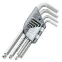 Facom 9 Piece L Metric Hex Key Set Stainless Steel Hex Size 1.5-10 mm 83SHST.JP9A