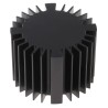 Fischer Elektronik Heatsink Universal Round Aluminum Black Anodised 50 mm x 50 mm Diameter 70 mm Thermal SK 570/50 SA