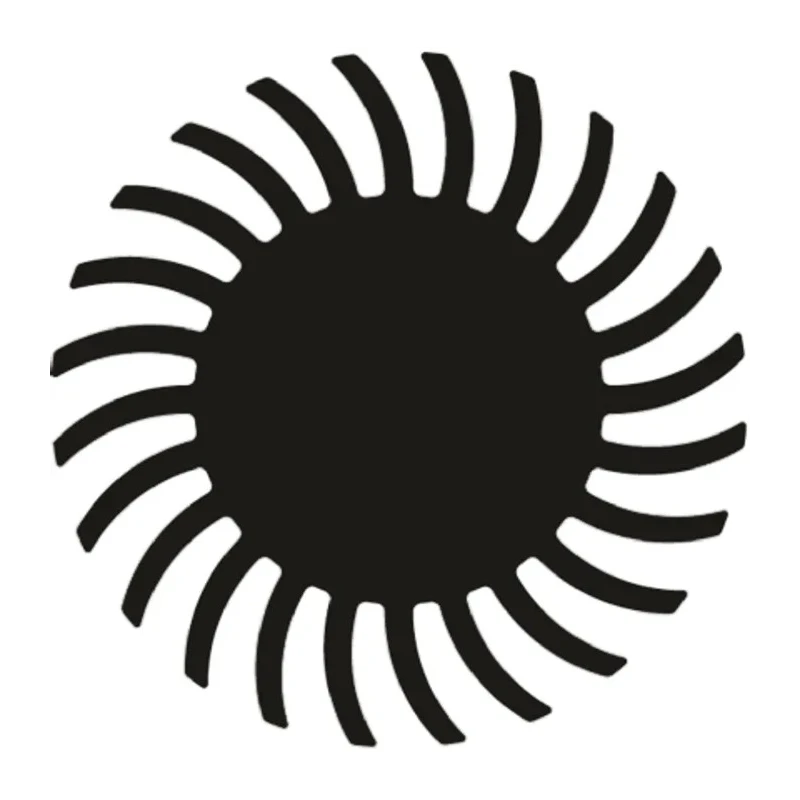 Fischer Elektronik Heatsink Universal Round Aluminum Black Anodised 2.6°C/W 25 mm x 25 mm SK 572/25 SA