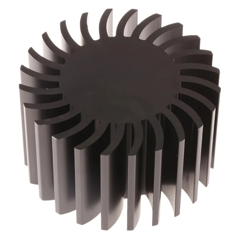Fischer Elektronik Heatsink Universal Round Aluminum Black Anodised 1.3°C/W 50 mm x 50 mm SK 572/50 SA