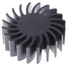 Fischer Elektronik Heatsink Universal Round Aluminium Black Anodised 2.6°C/W 25 mm x 25 mm SK 571/25 SA