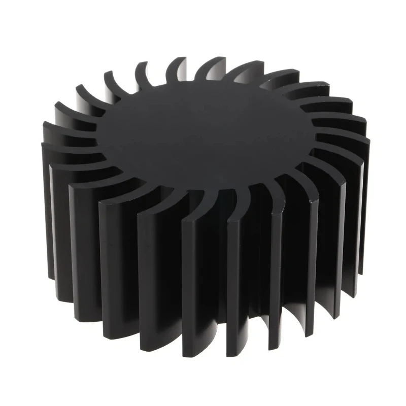 Fischer Elektronik Heatsink Universal Round Aluminium Black Anodised 1°C/W 50 mm x 50 mm SK 584/50 SA