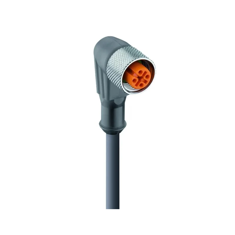 Lumberg Automation Sensor Actuator Cable Female 4 Way Right Angle to Unterminated Free End 2 m 250V 43595 RKWT 4-3-224/2 M