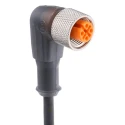 Lumberg Automation Female 3 Way Right Angle to Unterminated Free End Sensor Actuator Cable 43597 RKWT 4-3-224/5 M