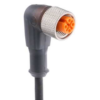 Lumberg Automation Female 3 Way Right Angle to Unterminated Free End Sensor Actuator Cable 43597 RKWT 4-3-224/5 M