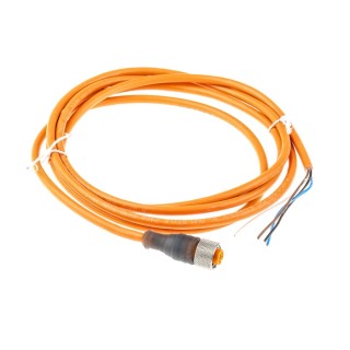Lumberg Automation Female 4-way M12 to Unterminated Free End Sensor Actuator Cable 2m 250V 11348 RKT 4-07/2 M