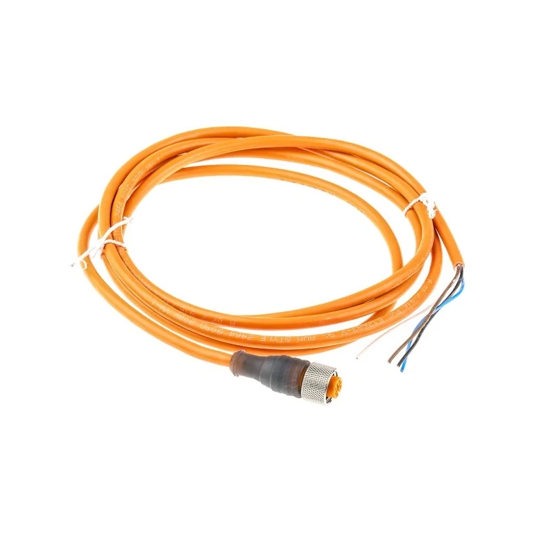 Lumberg Automation Female 4-way M12 to Unterminated Free End Sensor Actuator Cable 2m 250V 11348 RKT 4-07/2 M