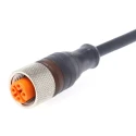 Lumberg Automation Female 4 Way M12 to Unterminated Free End Sensor Actuator Cable 2 m 11355 RKT 4-225/2 M