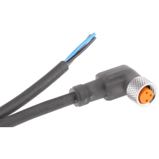 Lumberg Automation Sensor Actuator Cable 3 Contacts Right Angle Female to Unterminated Free End 32V 13169 RKMWV 3-224/2 M