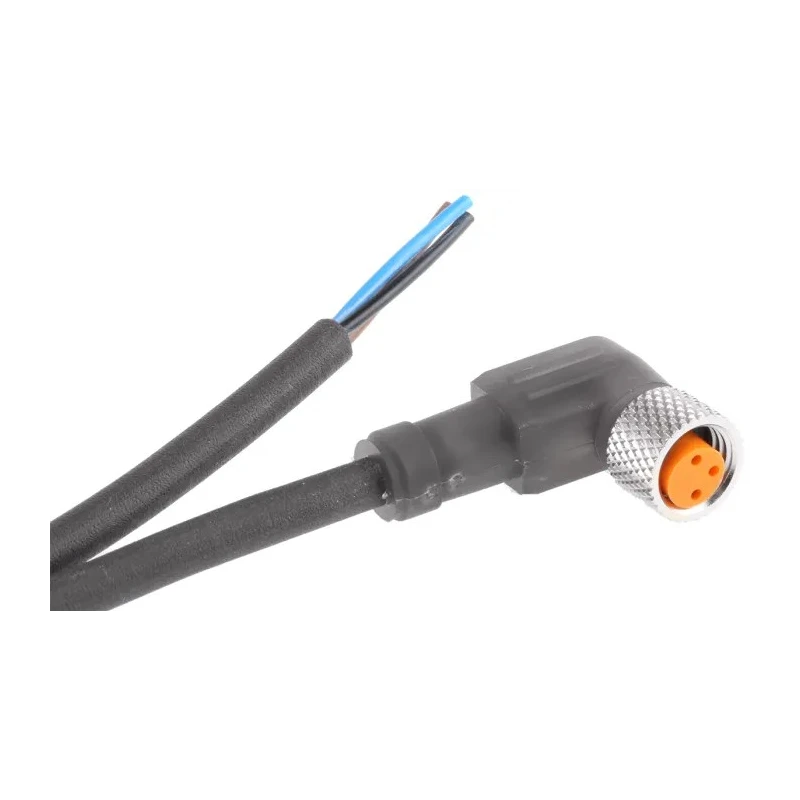 Lumberg Automation Sensor Actuator Cable 3 Contacts Right Angle Female to Unterminated Free End 32V 13169 RKMWV 3-224/2 M