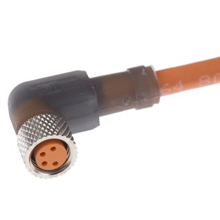 Lumberg Automation Sensor Actuator Cable Female 4 Way M8 Right Angle to Free End Unterminated 36V 2m 11330 RKMWV 4-07/2 M