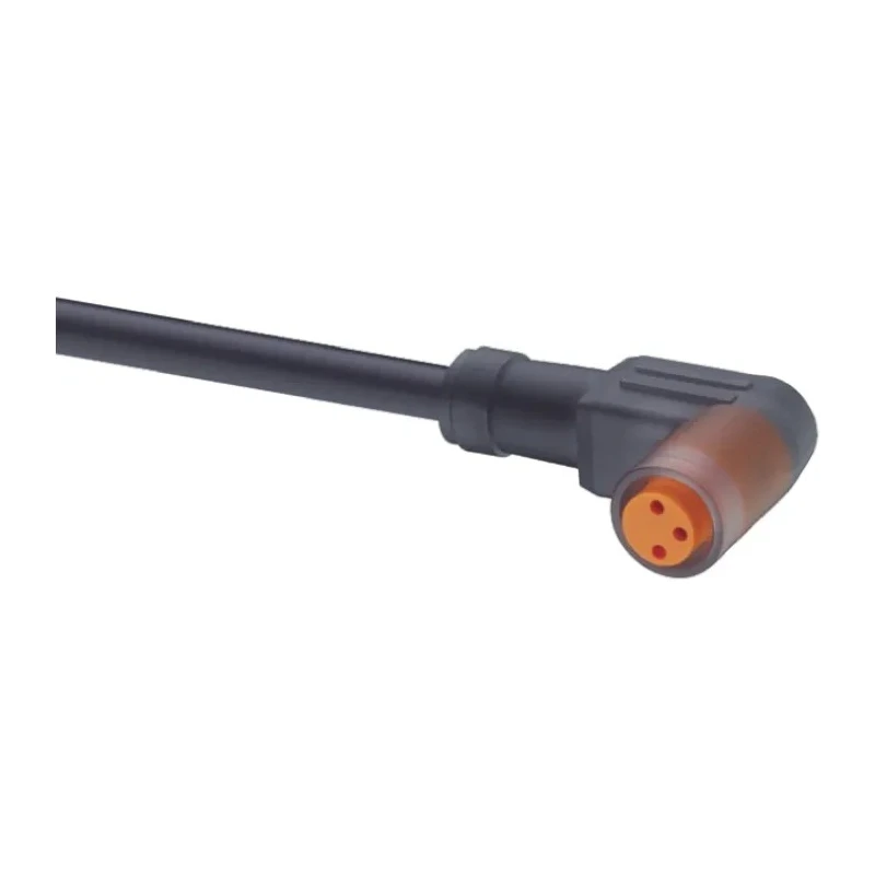 Lumberg Automation Female 3 Way Right Angle to Unterminated Free End Sensor Actuator Cable 2m 11306 RKMW 3-06/2 M