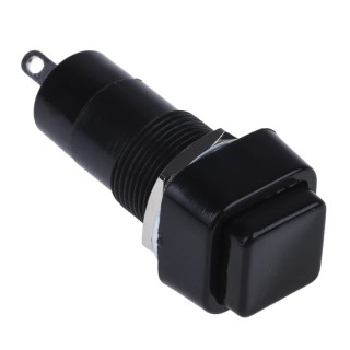 Lumberg PBS-001B Series Push Button Switch, Momentary, Panel Mount, 12 mm Cutout, SPST, IP40/IP67, 250 V AC PBS-001B-2