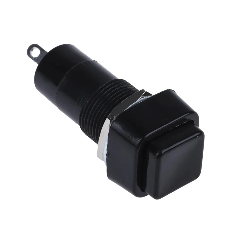Lumberg PBS-001B Series Push Button Switch, Momentary, Panel Mount, 12 mm Cutout, SPST, IP40/IP67, 250 V AC PBS-001B-2