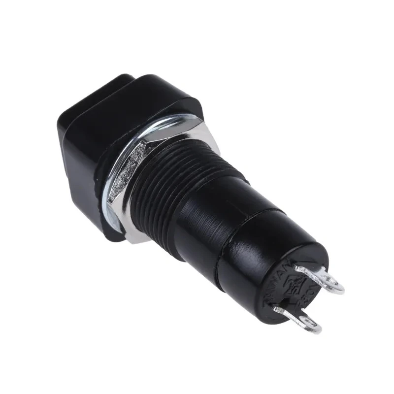 Lumberg PBS-001B Series Push Button Switch, Momentary, Panel Mount, 12 mm Cutout, SPST, IP40/IP67, 250 V AC PBS-001B-2