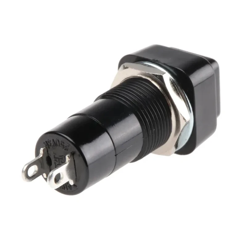 Lumberg Push Button Switch Latching Panel Mount SPST 250 V AC IP40 IP67 12 mm Cutout PBS-001A-2