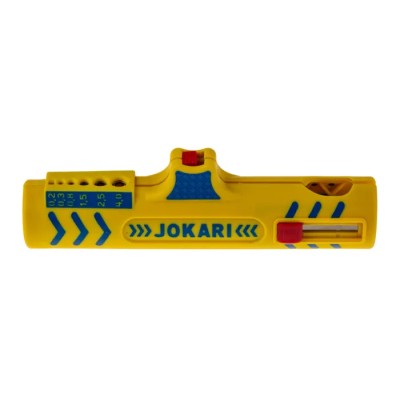 Jokari Round Insulated Wire Stripper 0.2 to 4 mm², Polyamide Handle, 124mm Overall Length 30155