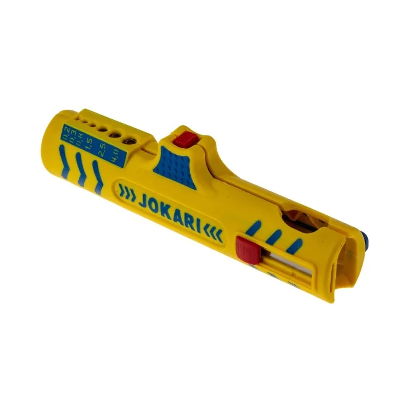 Jokari Round Insulated Wire Stripper 0.2 to 4 mm², Polyamide Handle, 124mm Overall Length 30155