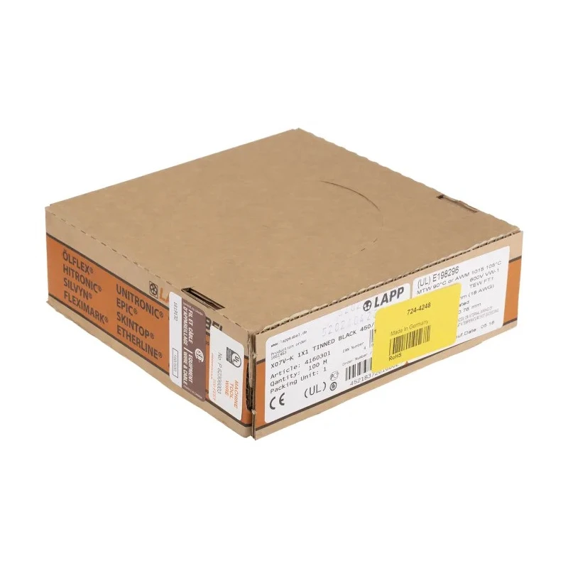 Lapp MULTI-STANDARD SC 2.1 Series Black 1 mm² Hook Up Wire, 100 m, Polyvinyl Chloride 4160301