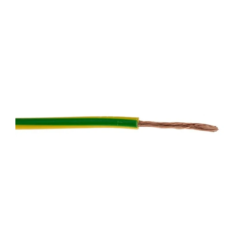 Lapp Green, Yellow 1 mm² Polyvinyl Chloride Hook Up Wire 32/32 Strands, 300/500 V, 100 m Reel, 4510003