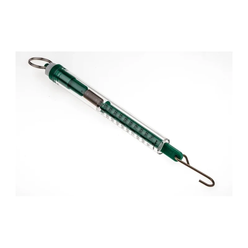 RS PRO Spring Balance, 50 g Resolution, 1kg Weight Capacity, Polycarbonate Body, Stainless Steel Spring and Hook 724-3853