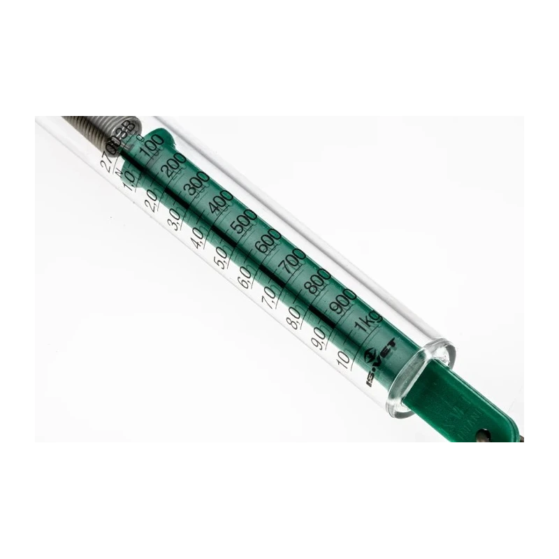 RS PRO Spring Balance, 50 g Resolution, 1kg Weight Capacity, Polycarbonate Body, Stainless Steel Spring and Hook 724-3853