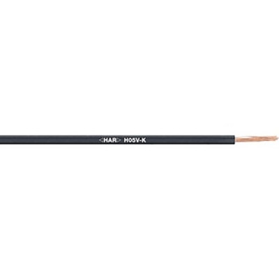 Lapp H05V-K Series Black 1 mm² Hook Up Wire, 100 m, Polyvinyl Chloride Jacket, 300 500V, Flame Retardant 4510013