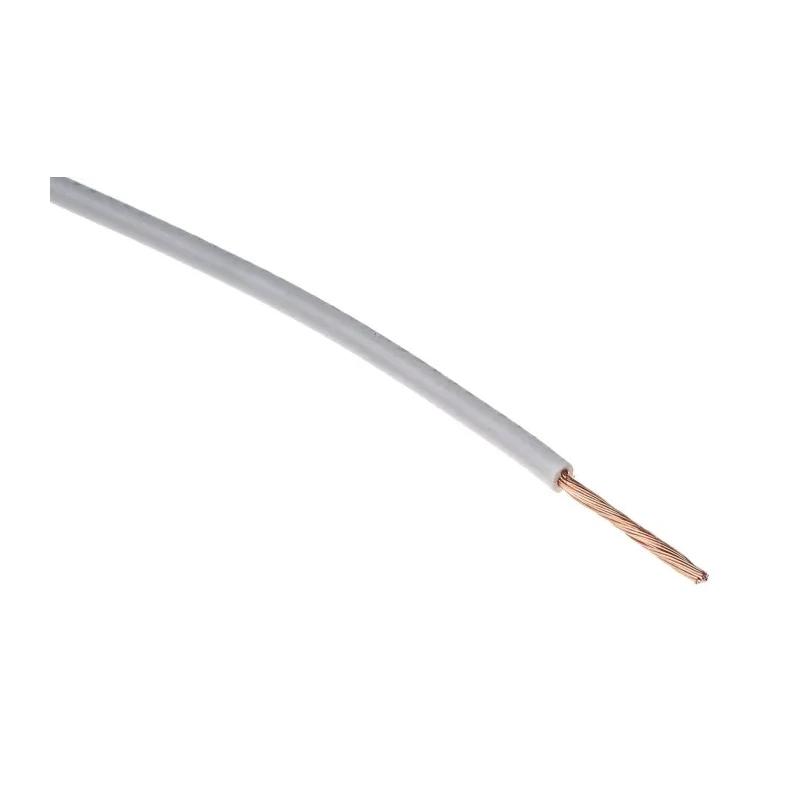 Lapp H05V-K Series White 1 mm² Hook Up Wire, 32/32 Strands, 100 m Length, Polyvinyl Chloride Jacket, 300/500V, Flame 4510053