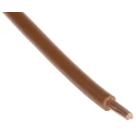 Lapp H07V-K Series Brown 2.5 mm² Hook Up Wire, Single Core, 50x30 AWG Strands, 3.7 mm OD, 450/750 V, 70°C Max, 100 m 4520032