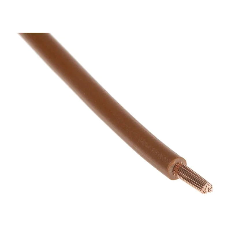 Lapp H07V-K Series Brown 2.5 mm² Hook Up Wire, Single Core, 50x30 AWG Strands, 3.7 mm OD, 450/750 V, 70°C Max, 100 m 4520032