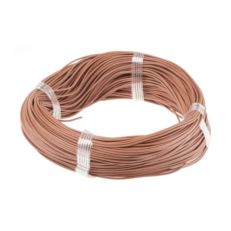 Lapp OLFLEX HEAT 180 SiF Series Brown 0.25 mm² Hook Up Wire 14 x 0.15 mm Conductor 100 m 300/500 V Silicone Rubber 47003