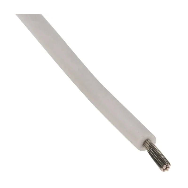 Lapp OLFLEX HEAT 180 SiF Series White 0.5 mm² Hook Up Wire, 19 x 0.25 mm Strands, 100 m Length, Silicone Rubber, Rated 48105