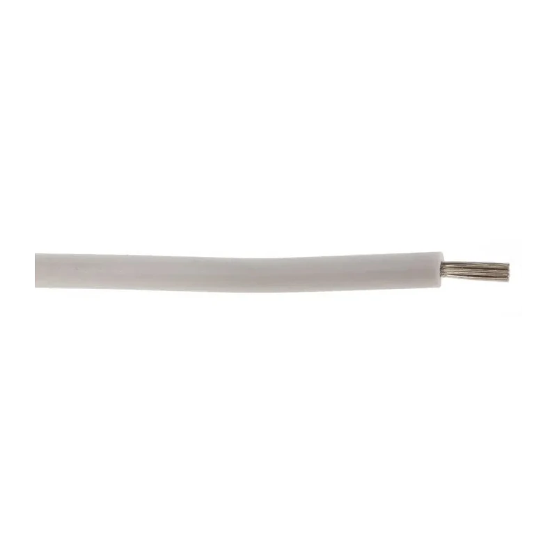 Lapp OLFLEX HEAT 180 SiF Series White 0.5 mm² Hook Up Wire, 19 x 0.25 mm Strands, 100 m Length, Silicone Rubber, Rated 48105