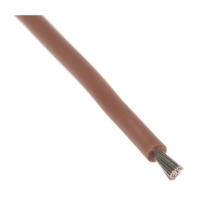 Lapp OLFLEX HEAT 180 SiF Series Brown 1.5 mm² Hook Up Wire, 19 x 0.25 mm Strands, 100 m Length, Silicone Rubber 51003