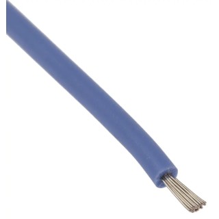 Lapp OLFLEX HEAT 180 SiF Series Blue 0.75 mm² Hook Up Wire, 19 x 0.25 mm, 100 m, Silicone Rubber, 49002