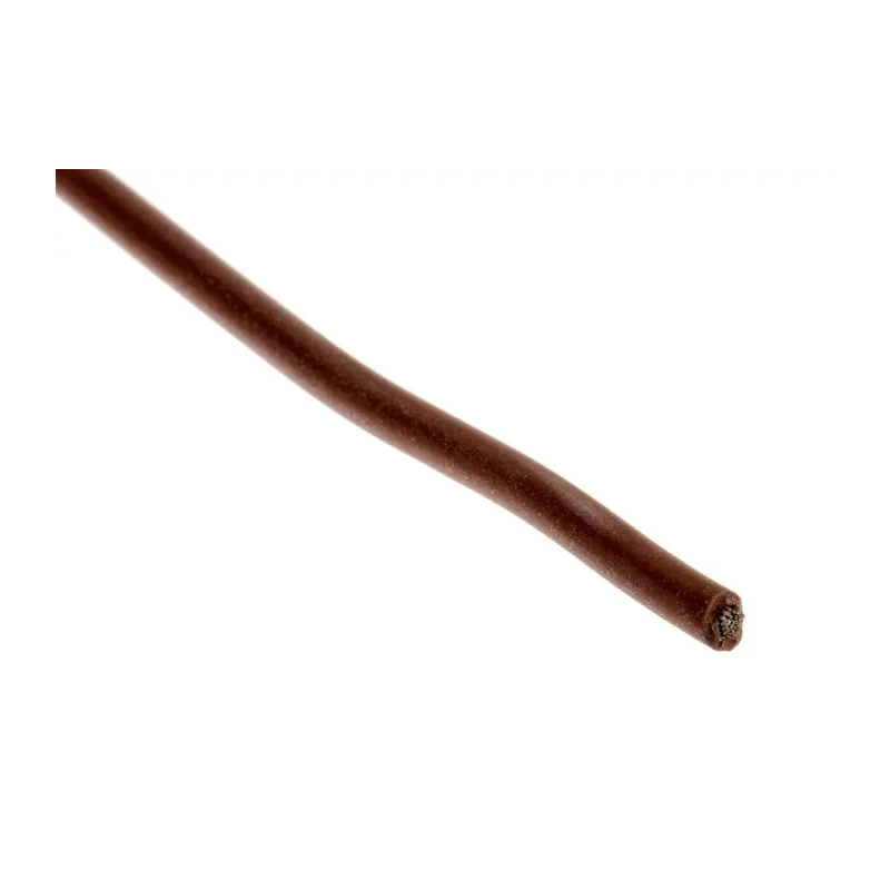 Lapp OLFLEX HEAT 180 SiF Series Brown 0.75 mm² Hook Up Wire, 19 x 0.25 mm Strands, 100 m Length, Silicone Rubber 49003