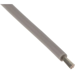 Lapp OLFLEX HEAT 180 SiF Series Grey 1 mm² Hook Up Wire, 19 x 0.25 mm Strands, 100 m Length, Silicone Rubber 50106